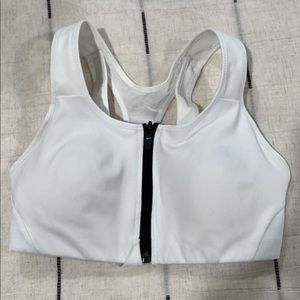 Nike padded zip sports bra XS